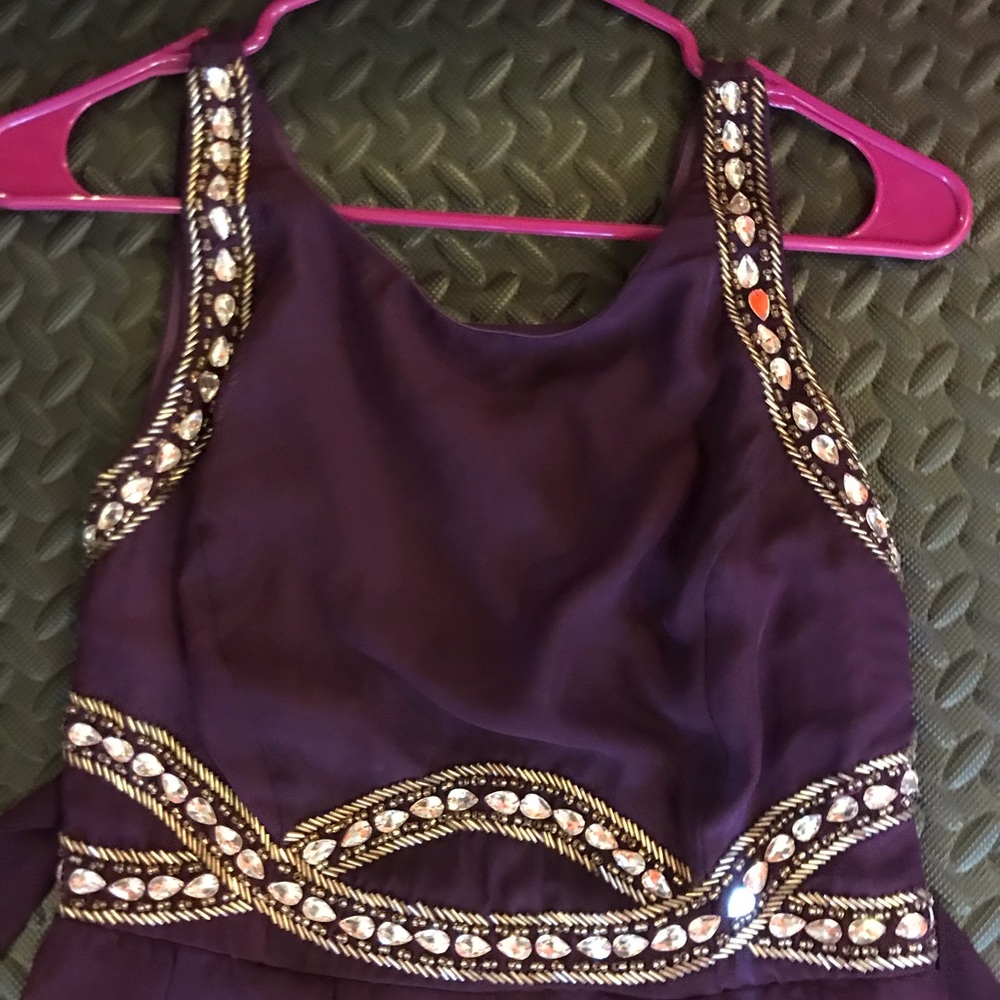 Purple Full Length Dress